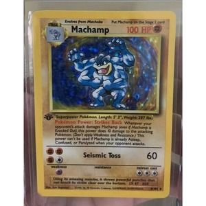 Pokemon MACHAMP 1st Edition Holo EXC/NEAR MINT